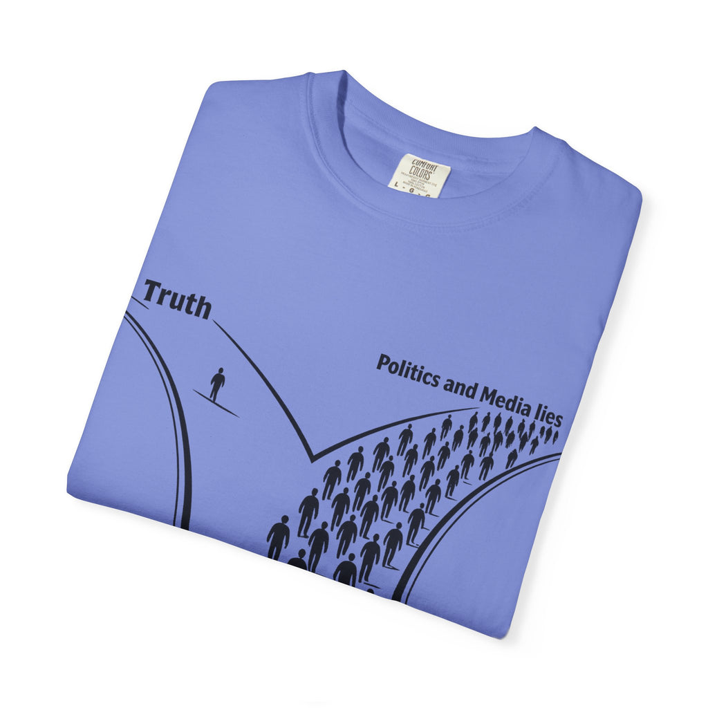 Truth vs. Crowd Graphic T-Shirt — "When it doesn't feel right, go left."