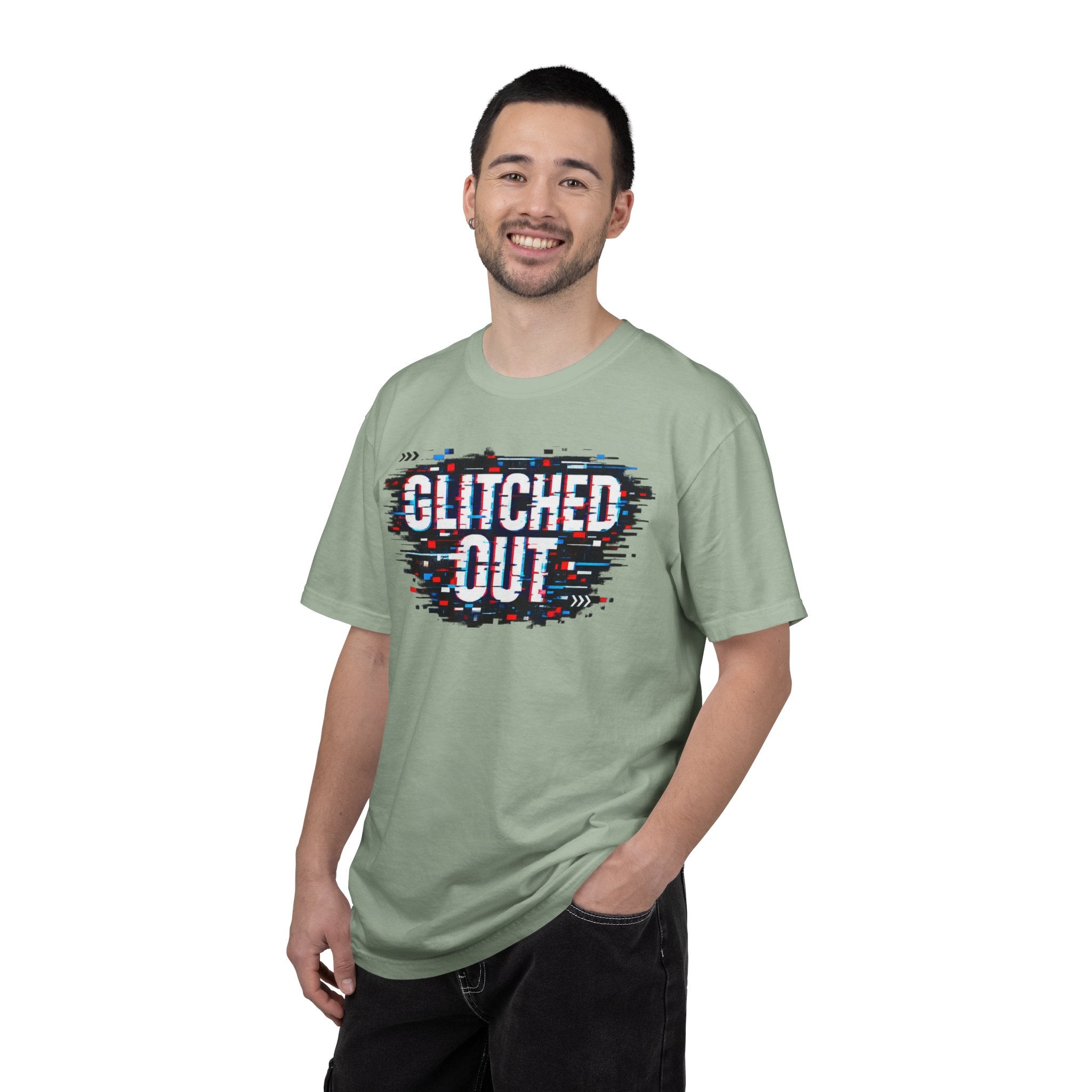 Glitched Out T-Shirt — Retro Glitch Graphic Tee