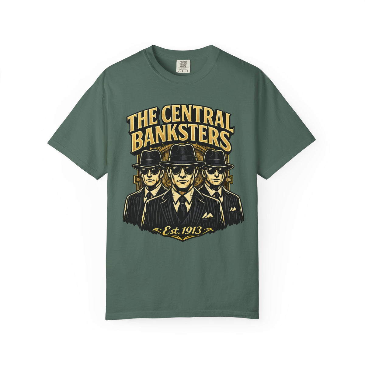 The Central Banksters Graphic T-Shirt — Retro Mobster Vintage Design