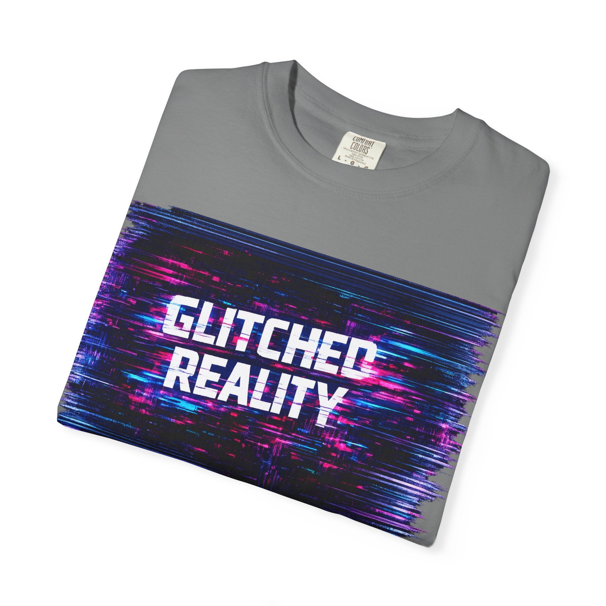 Glitched Reality V2 T‑Shirt — Retro Cyberpunk Digital Distortion Tee