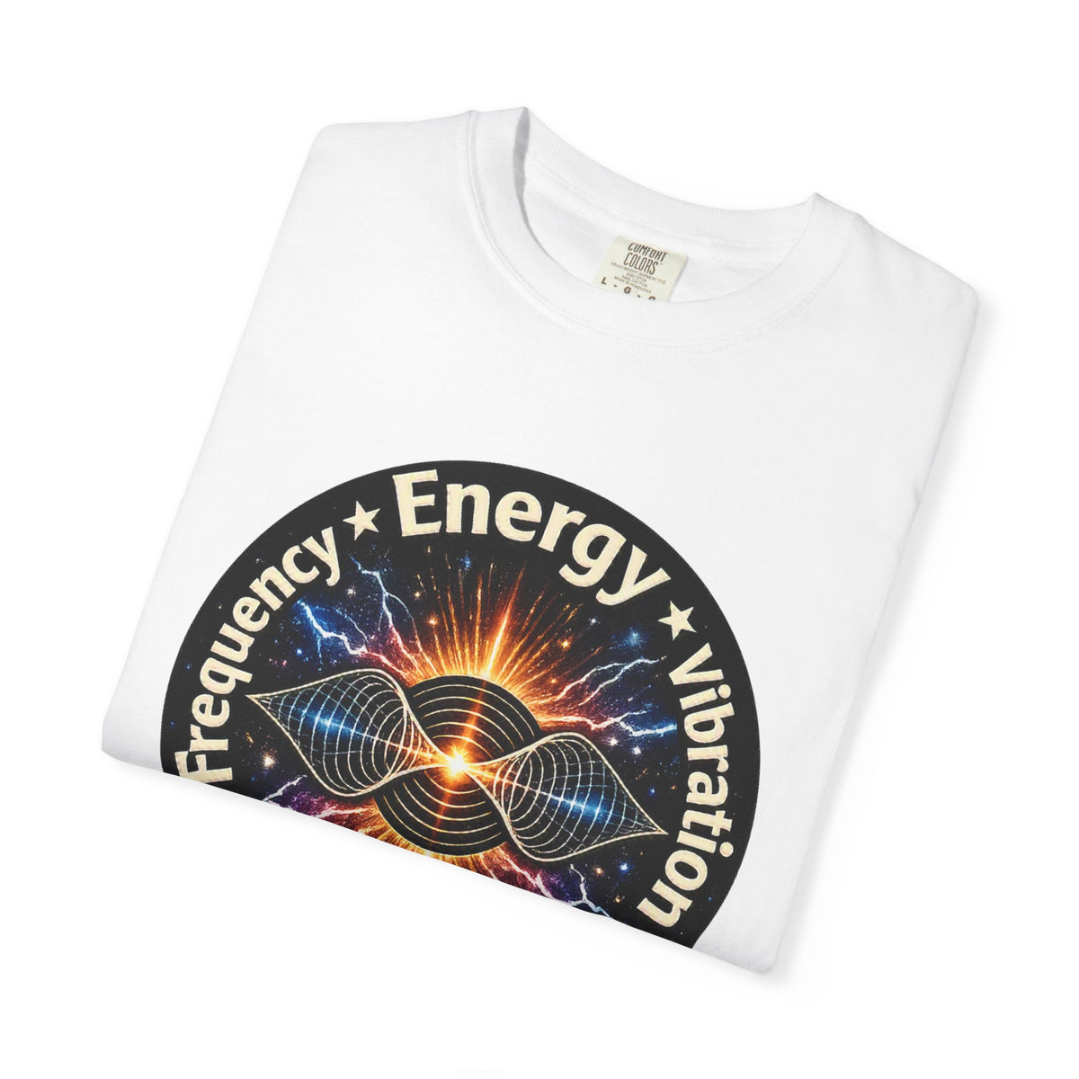 Energy & Vibration T-Shirt — "Frequency is Life" Spiritual Graphic Tee