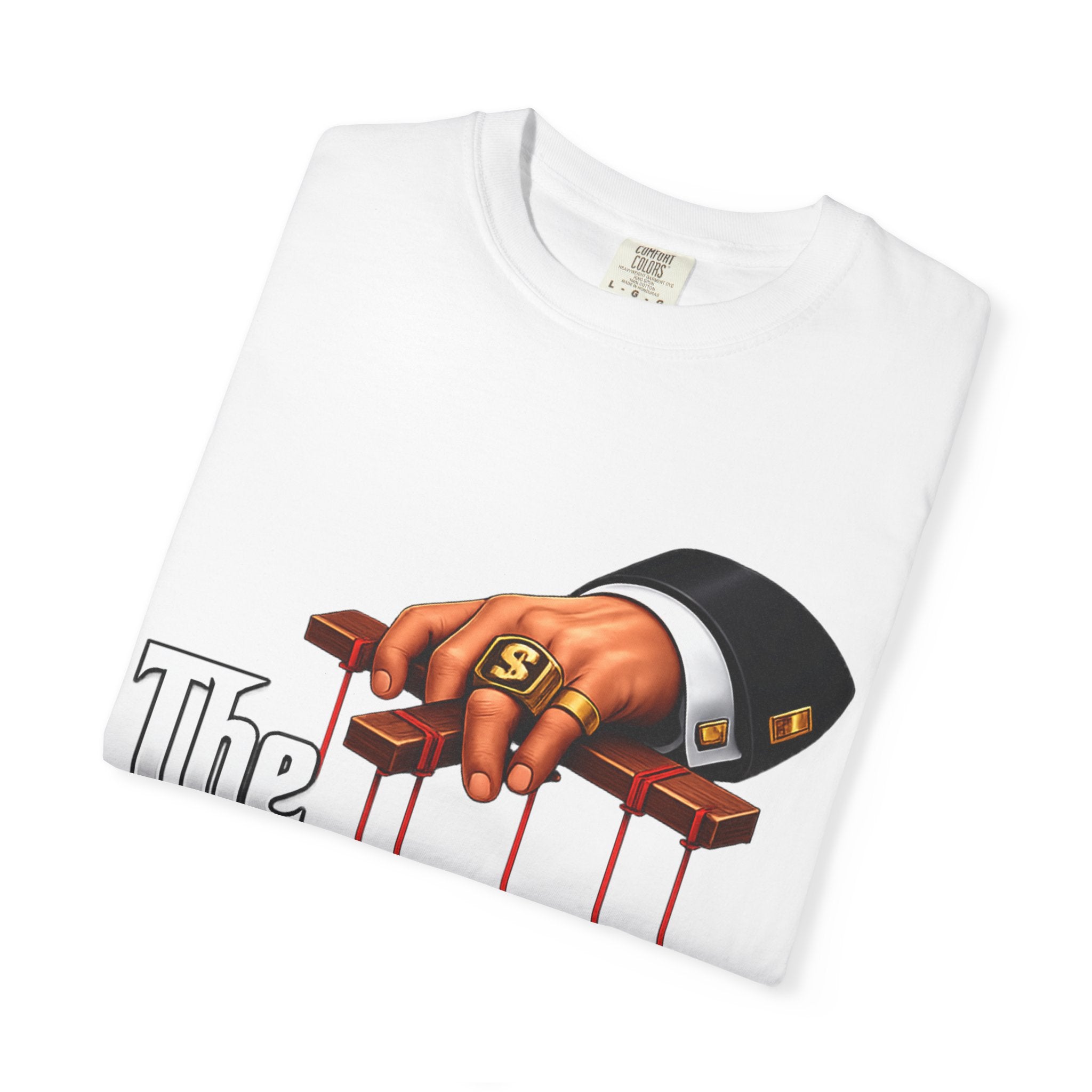 The Politicians T-Shirt — Puppet Master Hand & Money Political Satire Tee