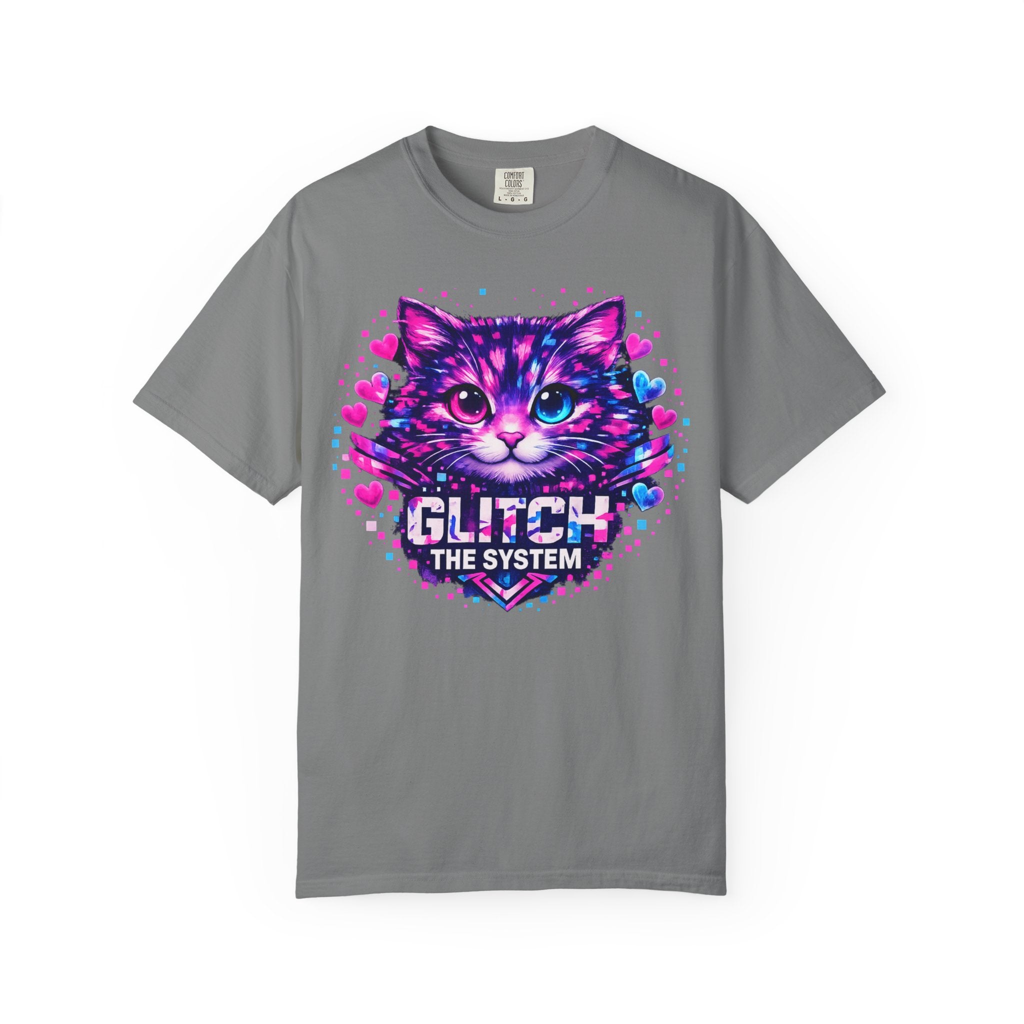 Glitch the System Cat T-Shirt