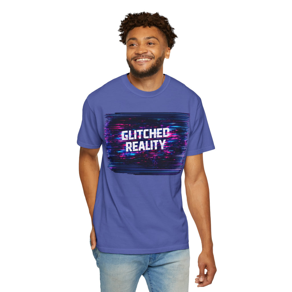 Glitched Reality V2 T‑Shirt — Retro Cyberpunk Digital Distortion Tee
