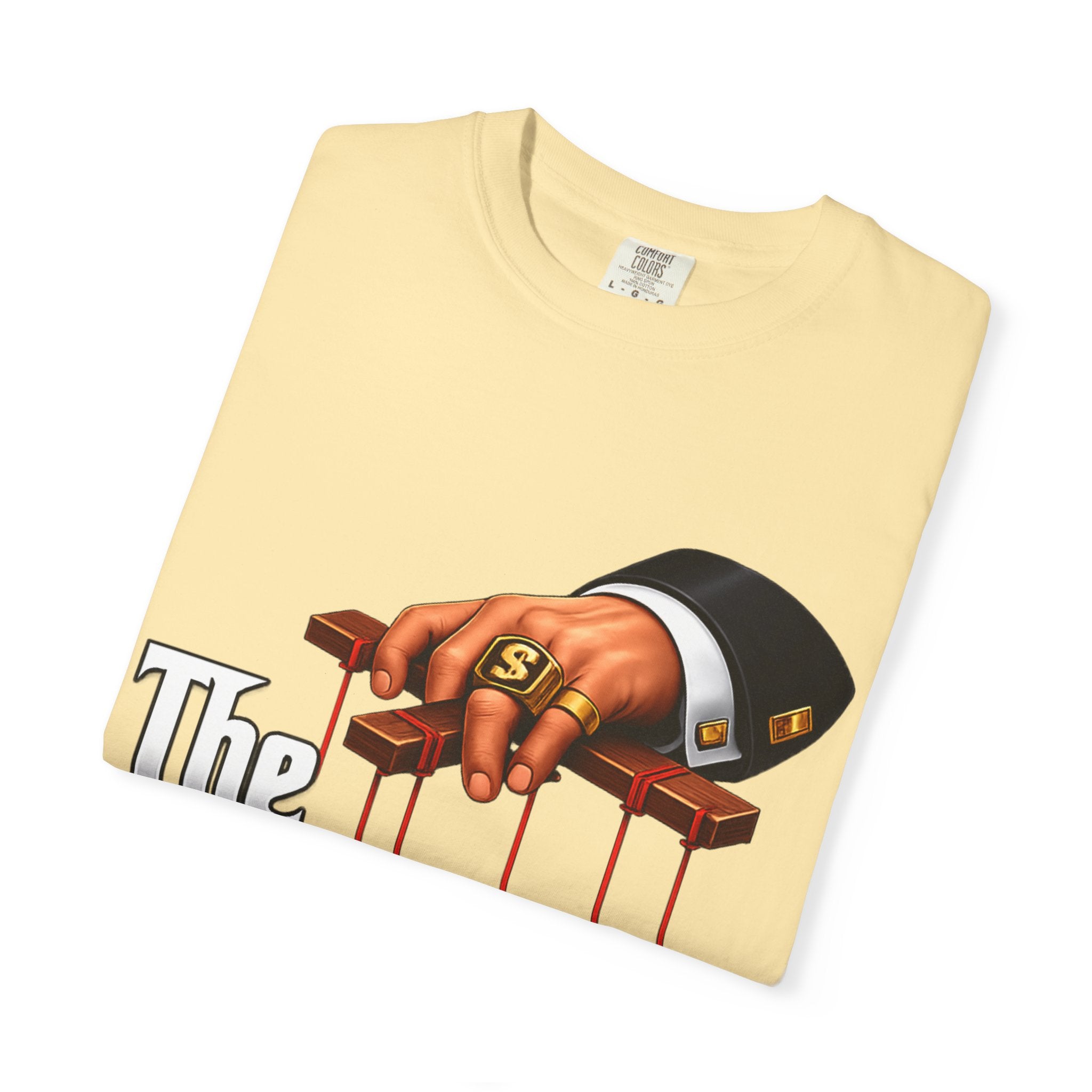 The Politicians T-Shirt — Puppet Master Hand & Money Political Satire Tee