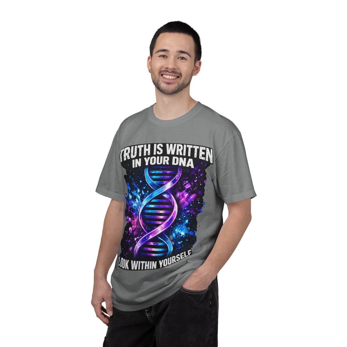 DNA Graphic T-Shirt — "Truth Is Written In Your DNA" Inspirational Science Tee