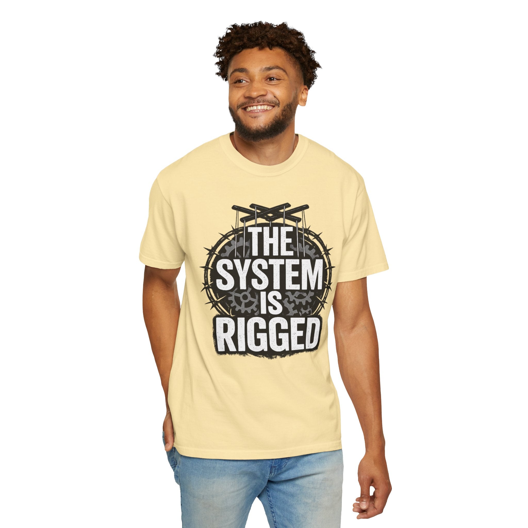 The System Is Rigged T-Shirt — Political Protest Graphic Tee