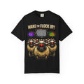 Wake the Flock Up! V3 Hypnotic Sheep Novelty Graphic T-Shirt