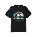 Glitch The System V3 Graphic Tee — Retro Cyberpunk Distressed Design