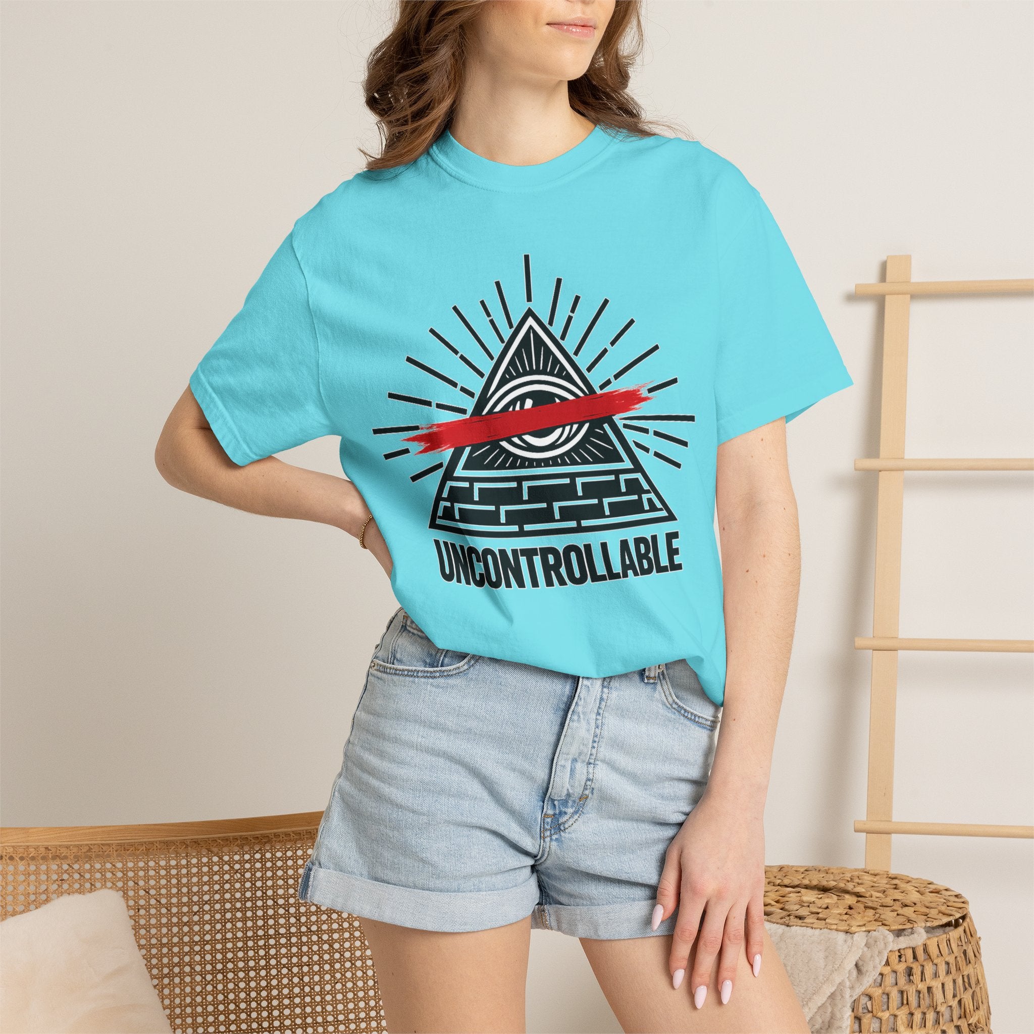 Uncontrollable Pyramid Graphic T-Shirt