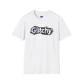 Glitchy Graphic T-Shirt — Retro Glitch Text Tee
