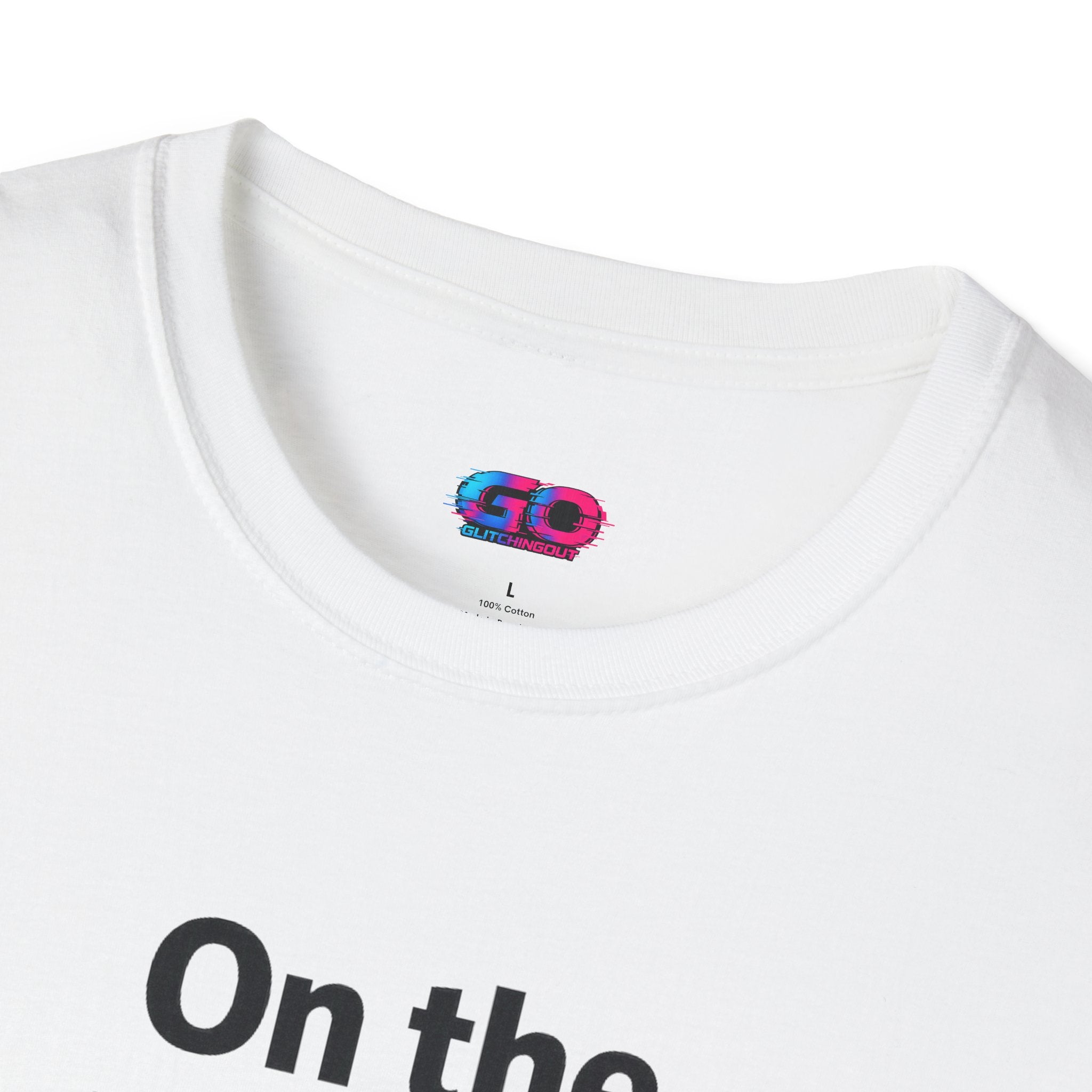 On the GO. Graphic T-Shirt — 'On the GO.' Retro Glitch Travel Tee
