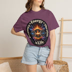 Energy & Vibration T-Shirt — "Frequency is Life" Spiritual Graphic Tee
