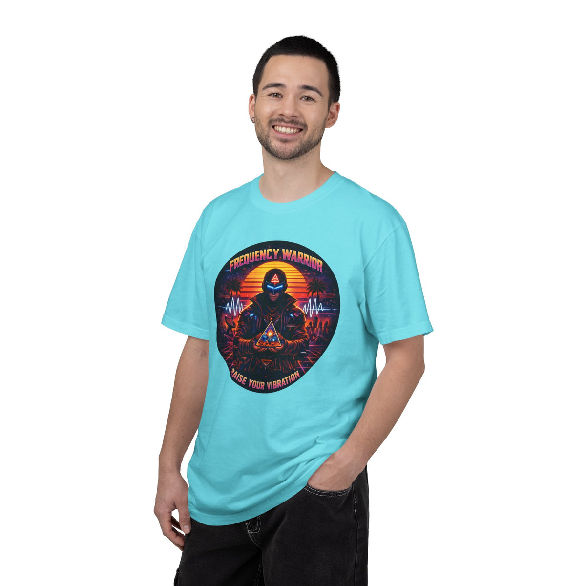 Frequency Warrior — Raise Your Vibration Graphic T-Shirt