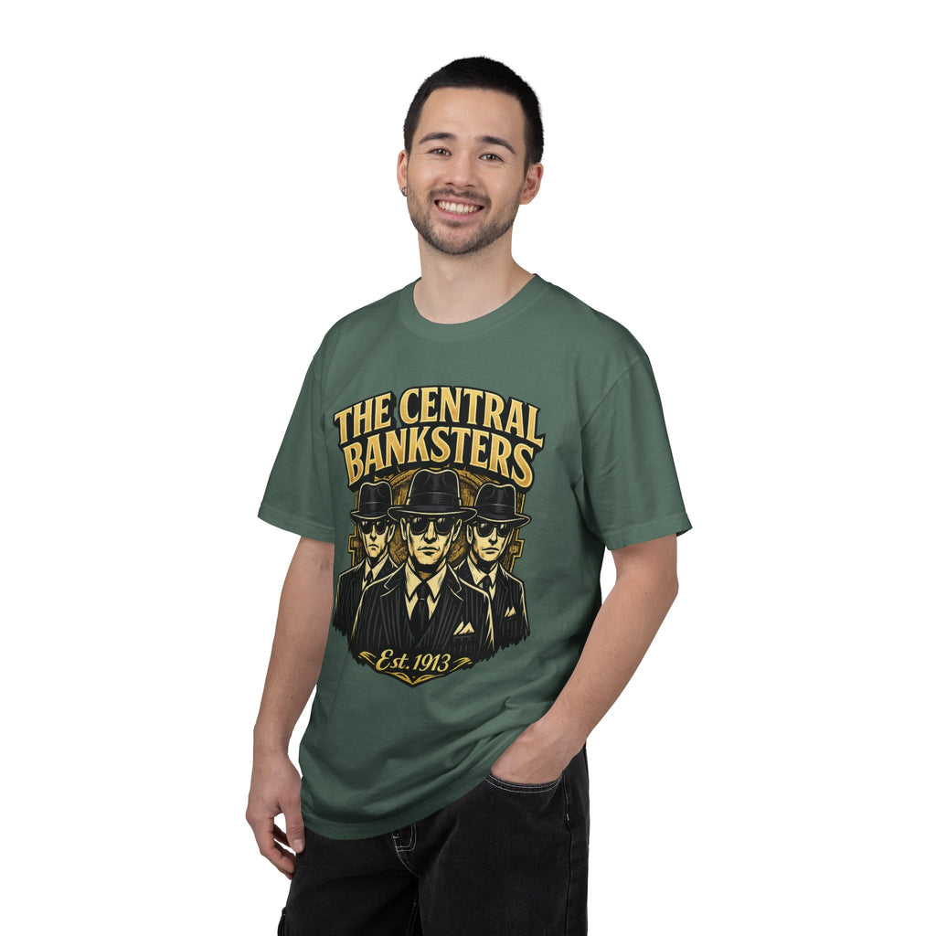 The Central Banksters Graphic T-Shirt — Retro Mobster Vintage Design
