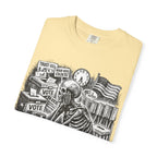 Voting Skeptic Graphic T-Shirt — "Waiting to See If Voting Changes Anything."