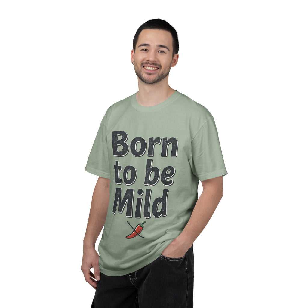 T-Shirt — "Born to be Mild" Funny Chili Pepper Graphic Tee