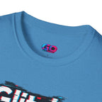 Glitchy Graphic T-Shirt — Retro Glitch Text Tee