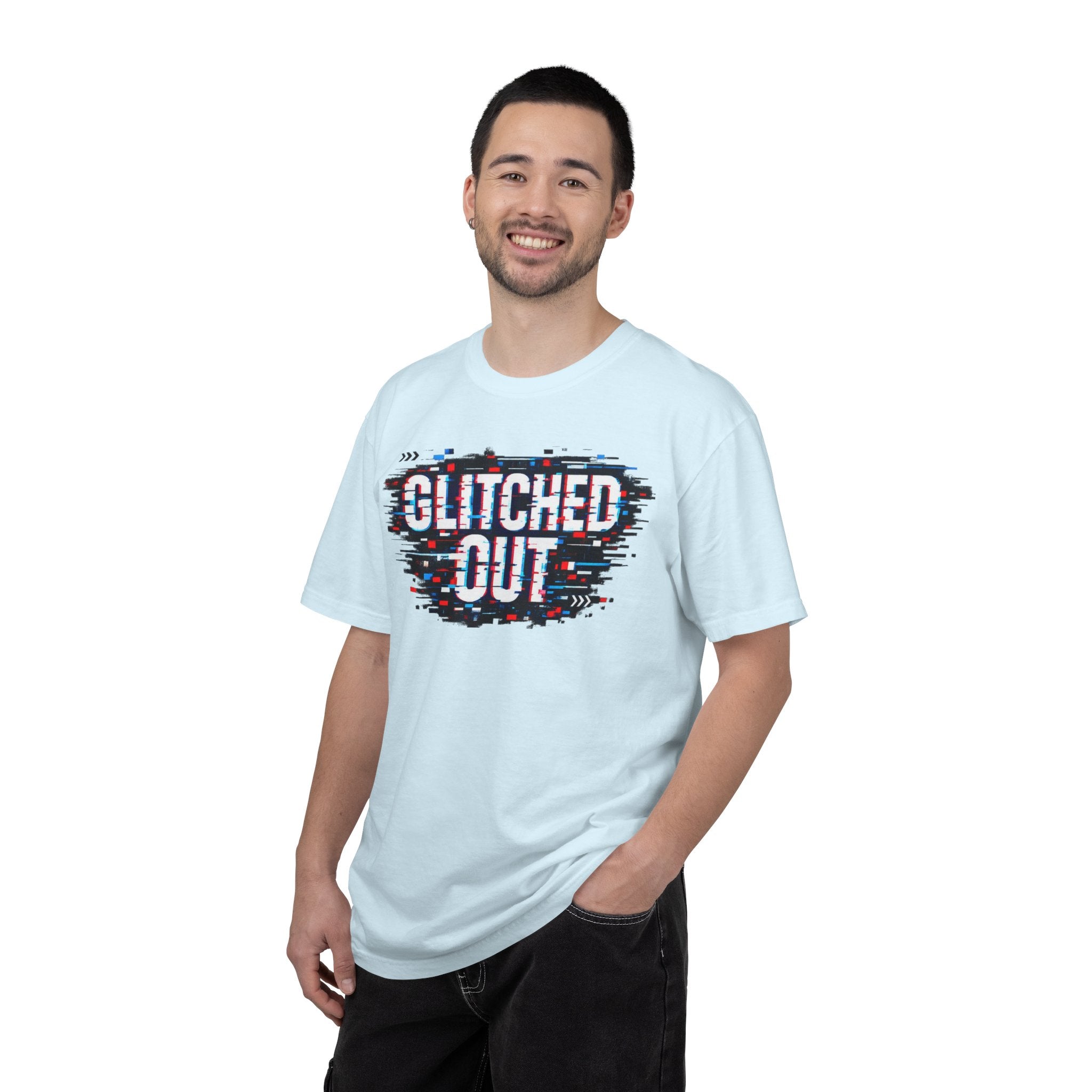Glitched Out T-Shirt — Retro Glitch Graphic Tee