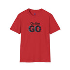 On the GO. Graphic T-Shirt — 'On the GO.' Retro Glitch Travel Tee
