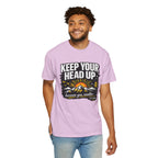 Keep Your Head Up T-Shirt — Inspirational Mountain Tee ("Because You Matter")