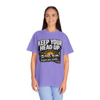 Keep Your Head Up T-Shirt — Inspirational Mountain Tee ("Because You Matter")