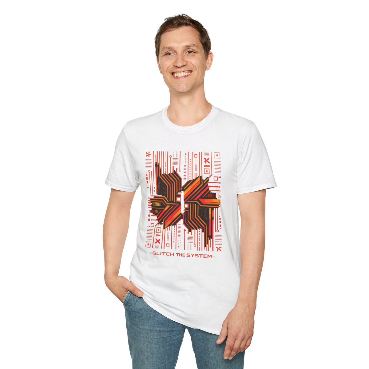 Glitch The System V2 Graphic T-Shirt