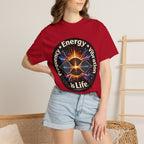 Energy & Vibration T-Shirt — "Frequency is Life" Spiritual Graphic Tee