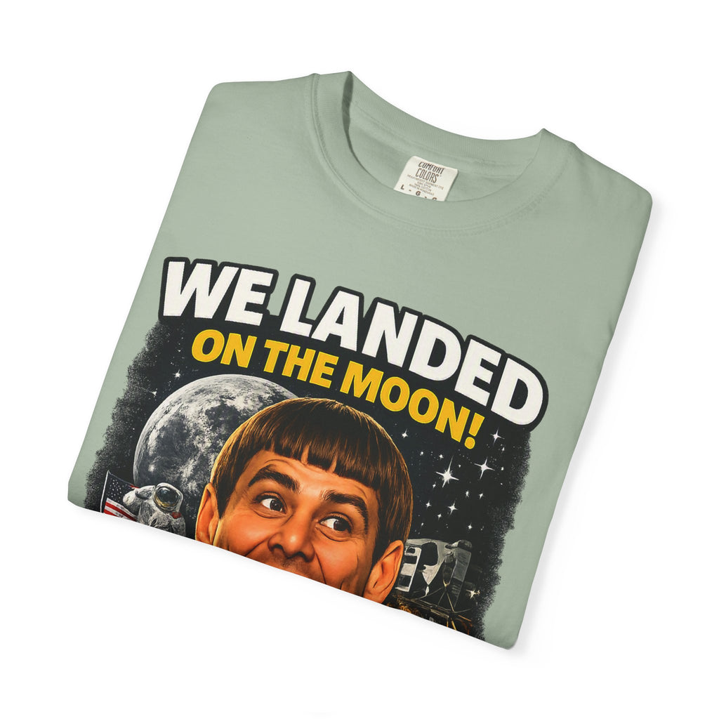 We Landed on the Moon! Or Did We?' Retro Comedy Space Graphic Tee
