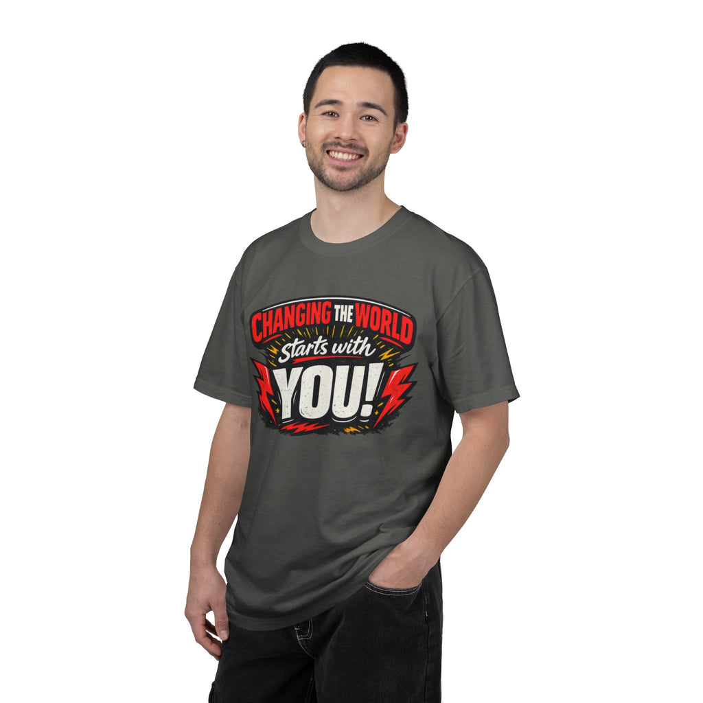 "Changing the World Starts with You" Motivational T-shirt