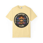 Energy & Vibration T-Shirt — "Frequency is Life" Spiritual Graphic Tee