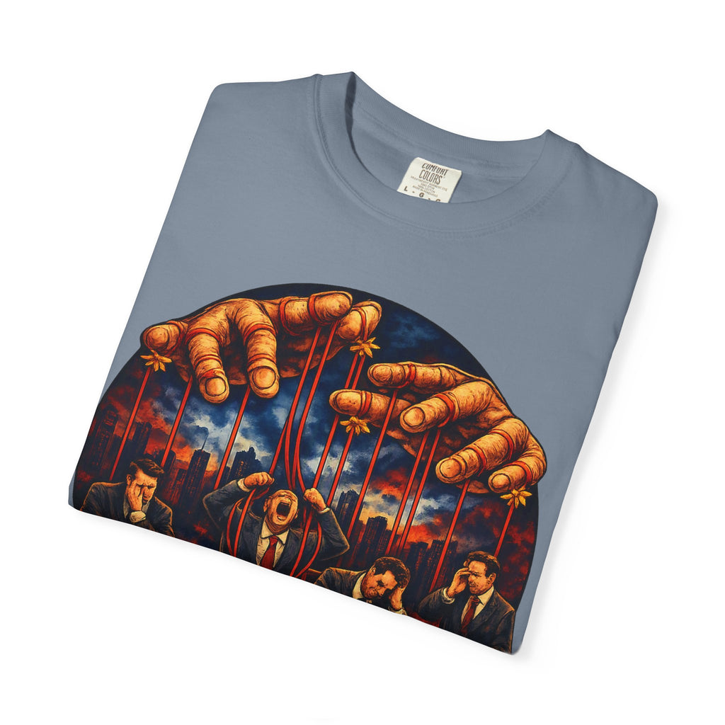 'Corporate Puppets' Satire Graphic T-Shirt