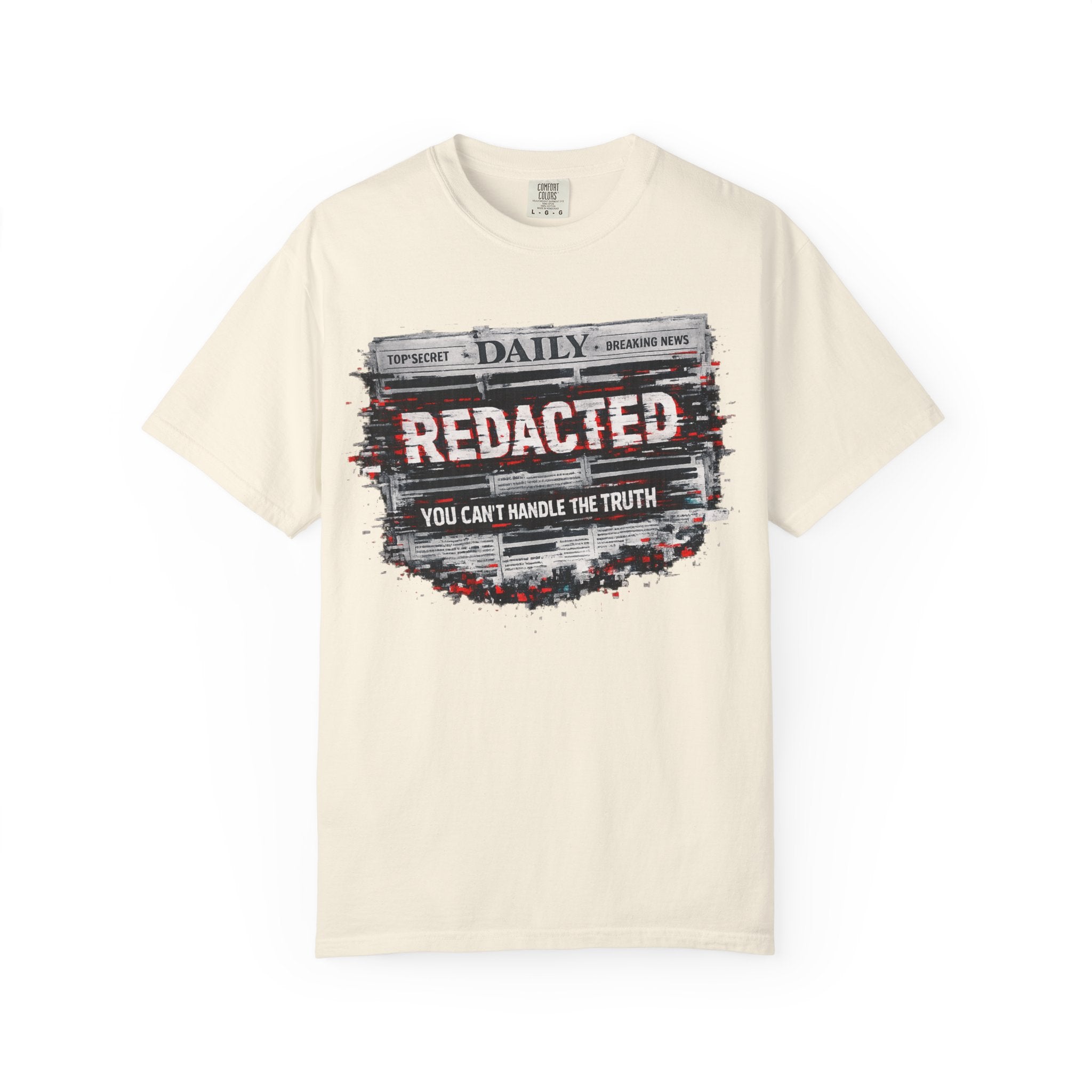 Redacted News Graphic T-Shirt — "REDACTED: You Can't Handle the Truth"