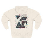 Hoodie — "Glitching Out" Geometric Retro Tech Graphic Hoodie