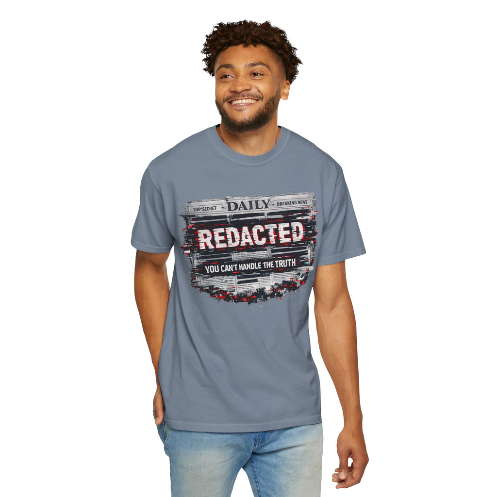 Redacted News Graphic T-Shirt — "REDACTED: You Can't Handle the Truth"