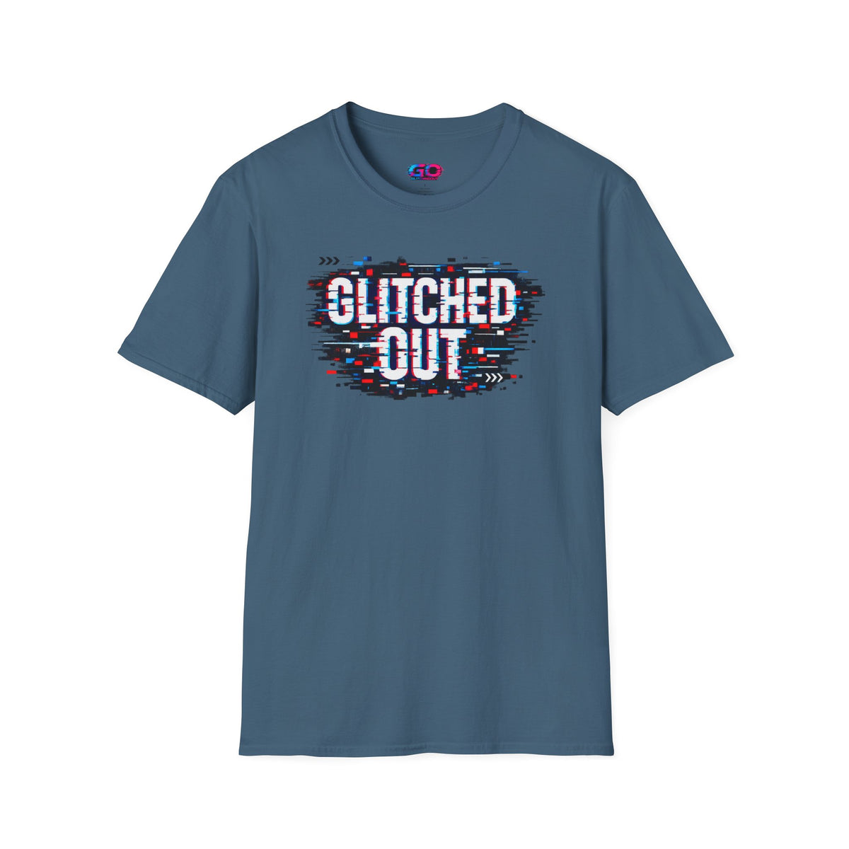 Glitched Out T-Shirt — Retro Glitch Graphic Tee