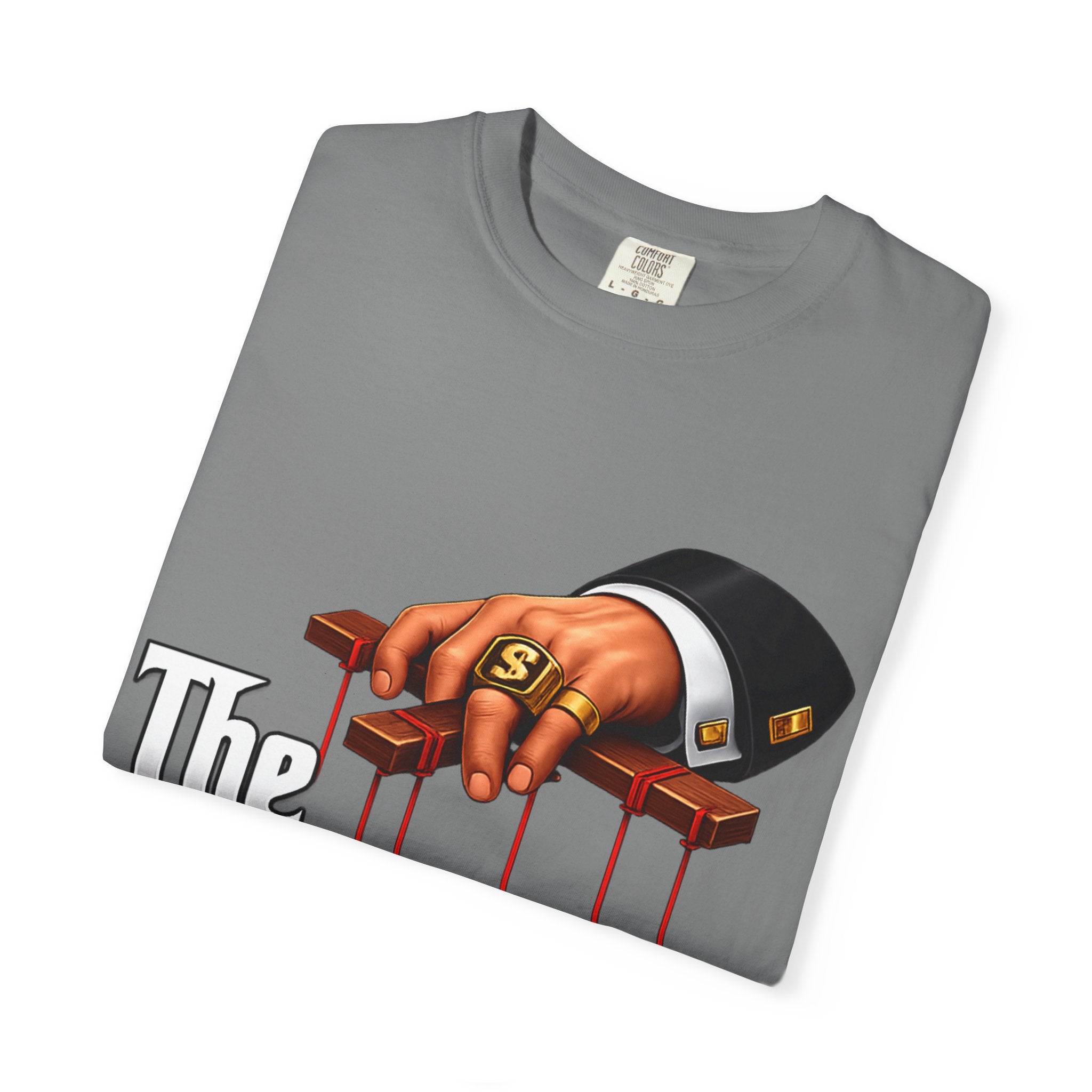 The Politicians T-Shirt — Puppet Master Hand & Money Political Satire Tee