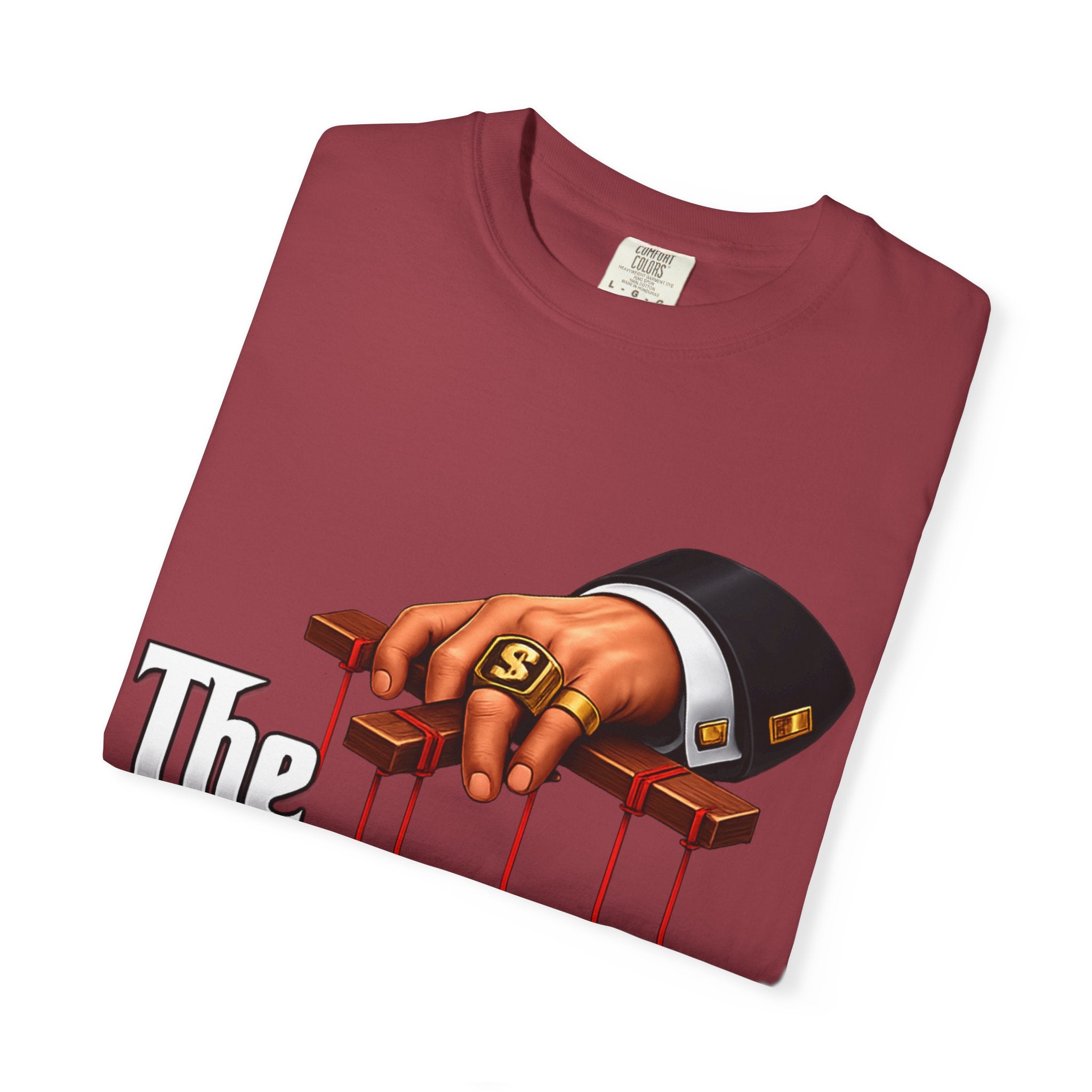 The Politicians T-Shirt — Puppet Master Hand & Money Political Satire Tee
