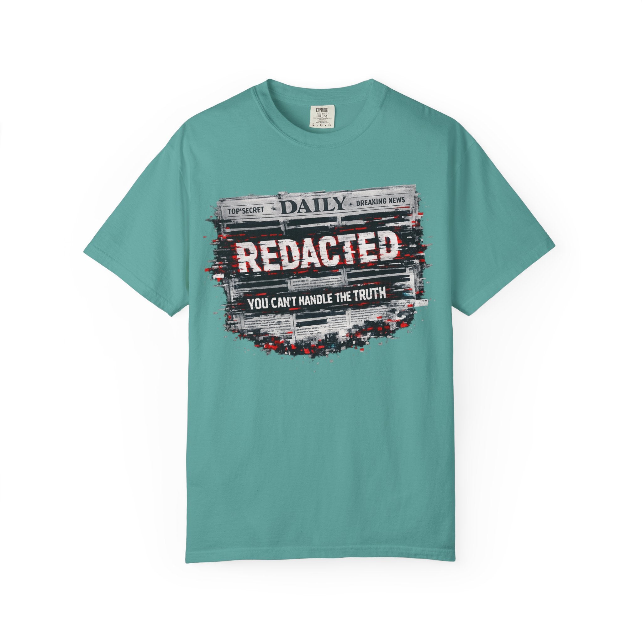 Redacted News Graphic T-Shirt — "REDACTED: You Can't Handle the Truth"