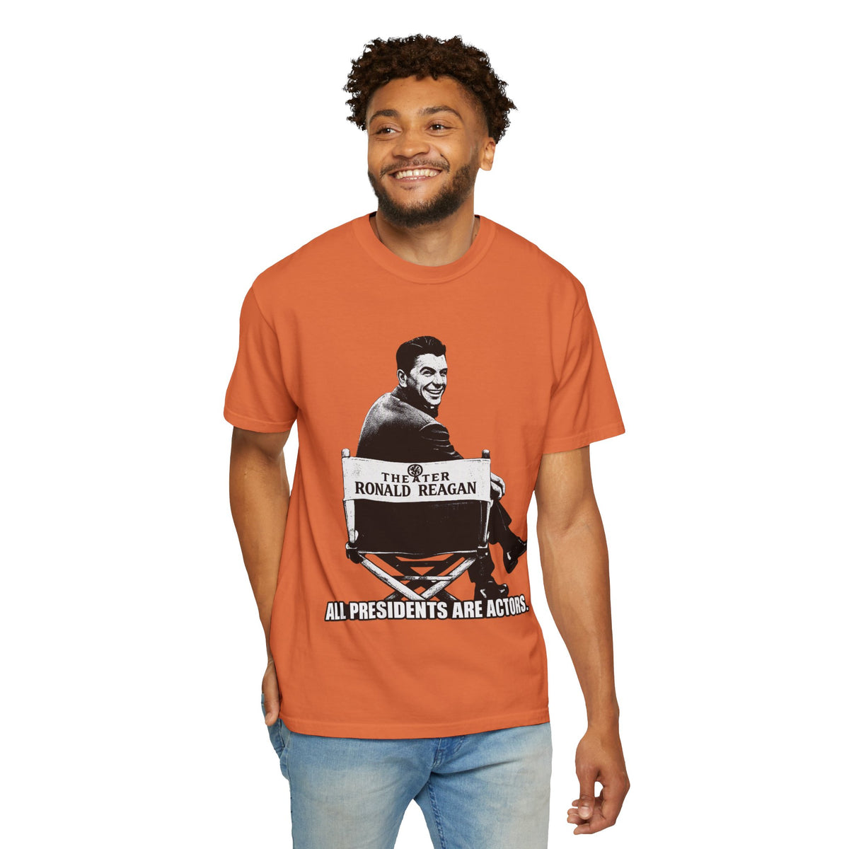 Vintage Political Actor T-Shirt — "All Presidents Are Actors"