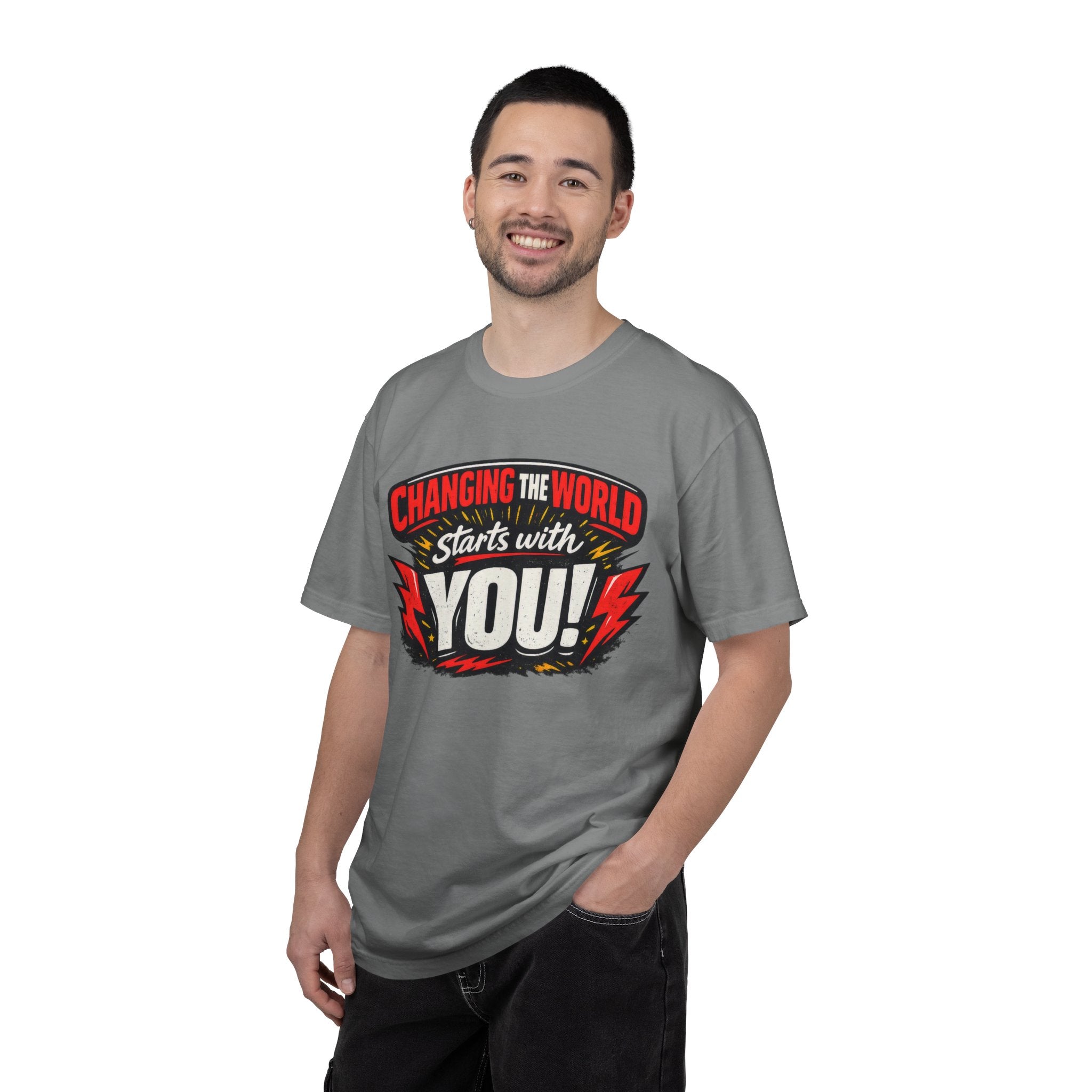 "Changing the World Starts with You" Motivational T-shirt