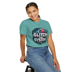 Glitch The System V3 Graphic Tee — Retro Cyberpunk Distressed Design