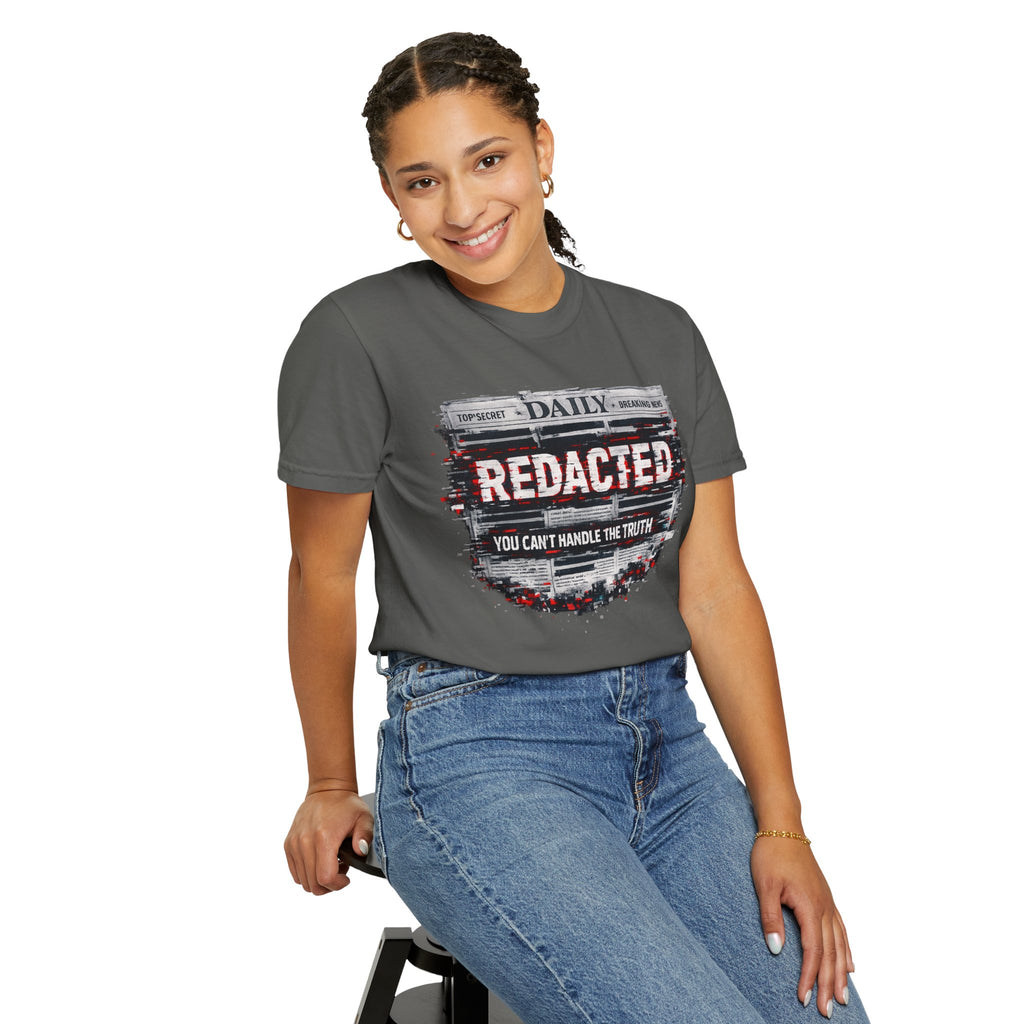 Redacted News Graphic T-Shirt — "REDACTED: You Can't Handle the Truth"