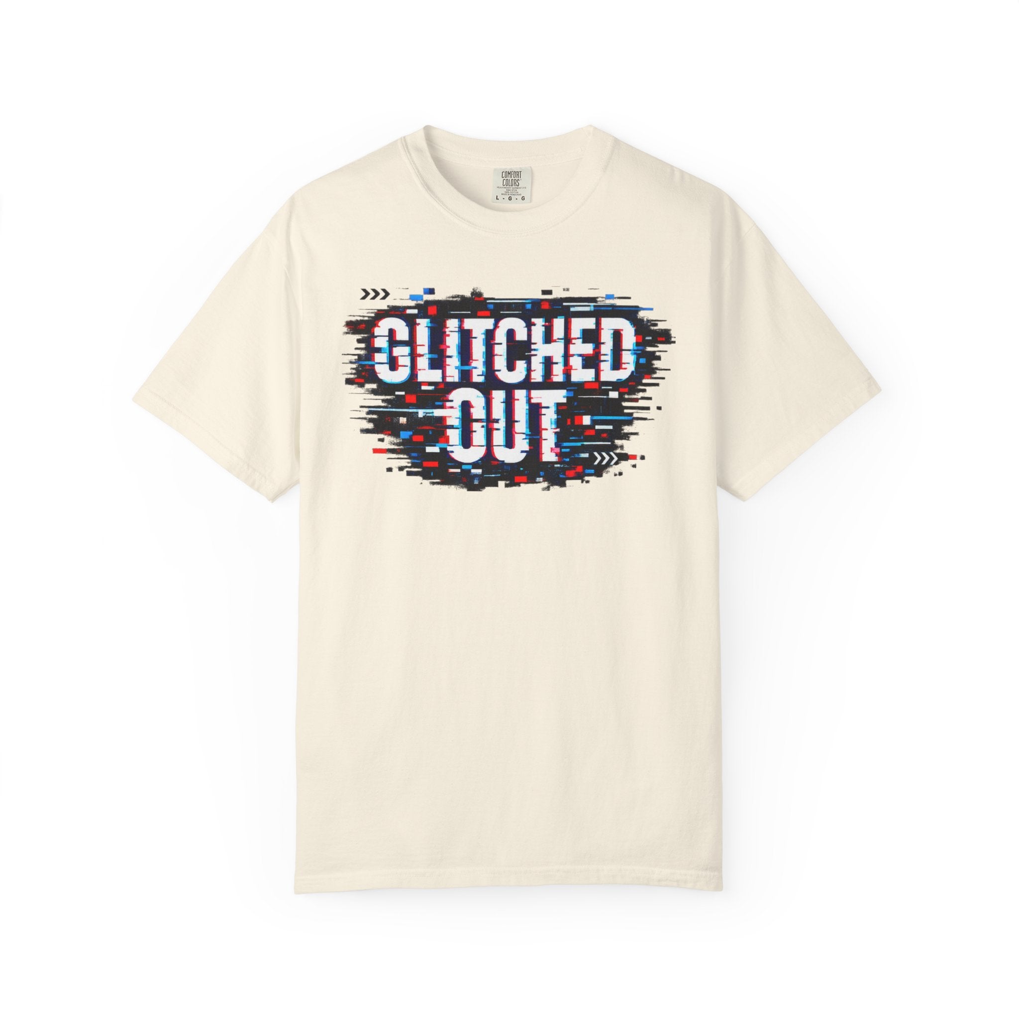 Glitched Out T-Shirt — Retro Glitch Graphic Tee