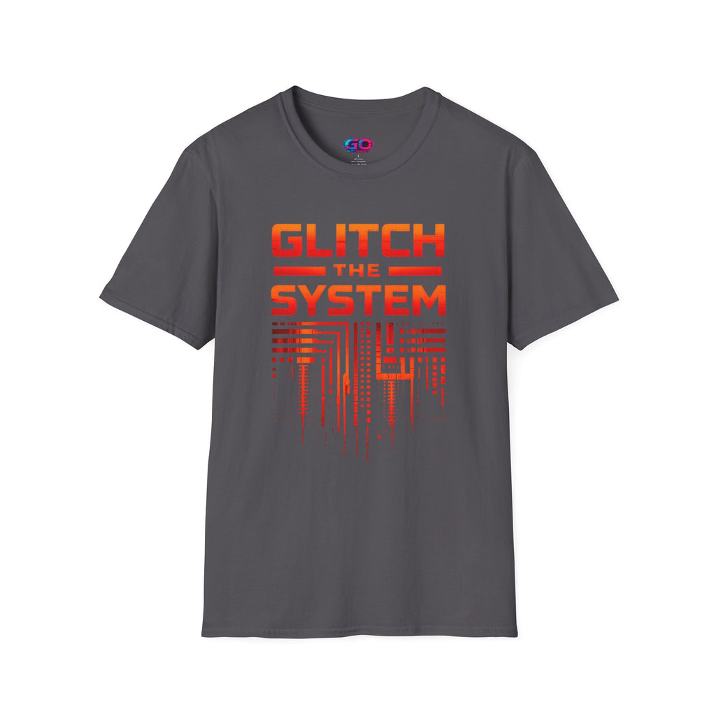 Glitch the System V4 T-Shirt — Retro Circuit Tech Graphic Tee