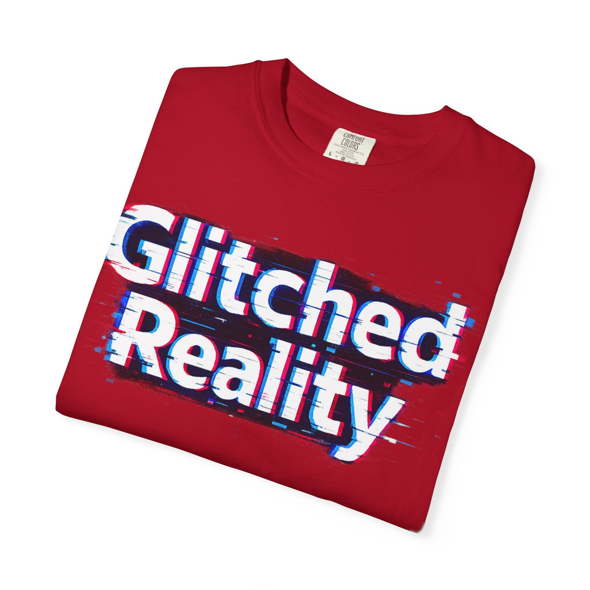 Glitched Reality T‑Shirt — Retro Glitch Graphic Tee with "Glitched Reality" Text