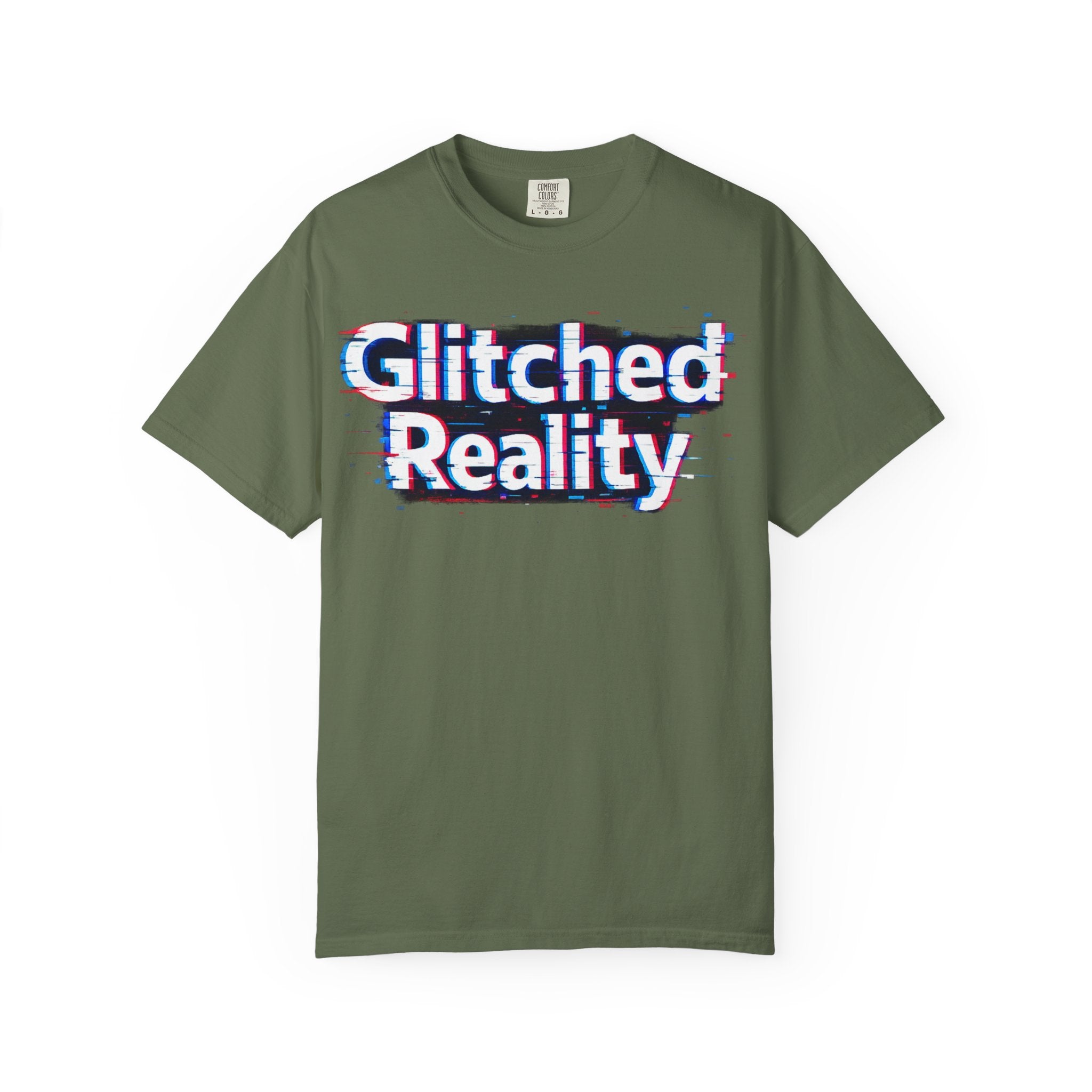 Glitched Reality T‑Shirt — Retro Glitch Graphic Tee with "Glitched Reality" Text