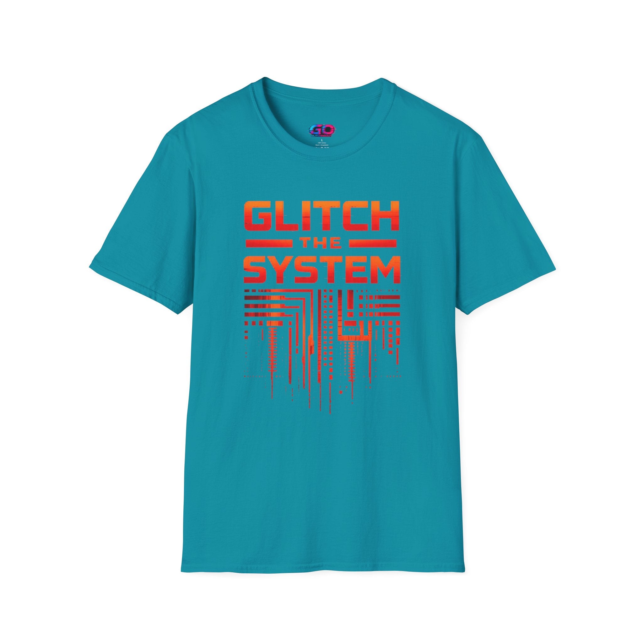 Glitch the System V4 T-Shirt — Retro Circuit Tech Graphic Tee