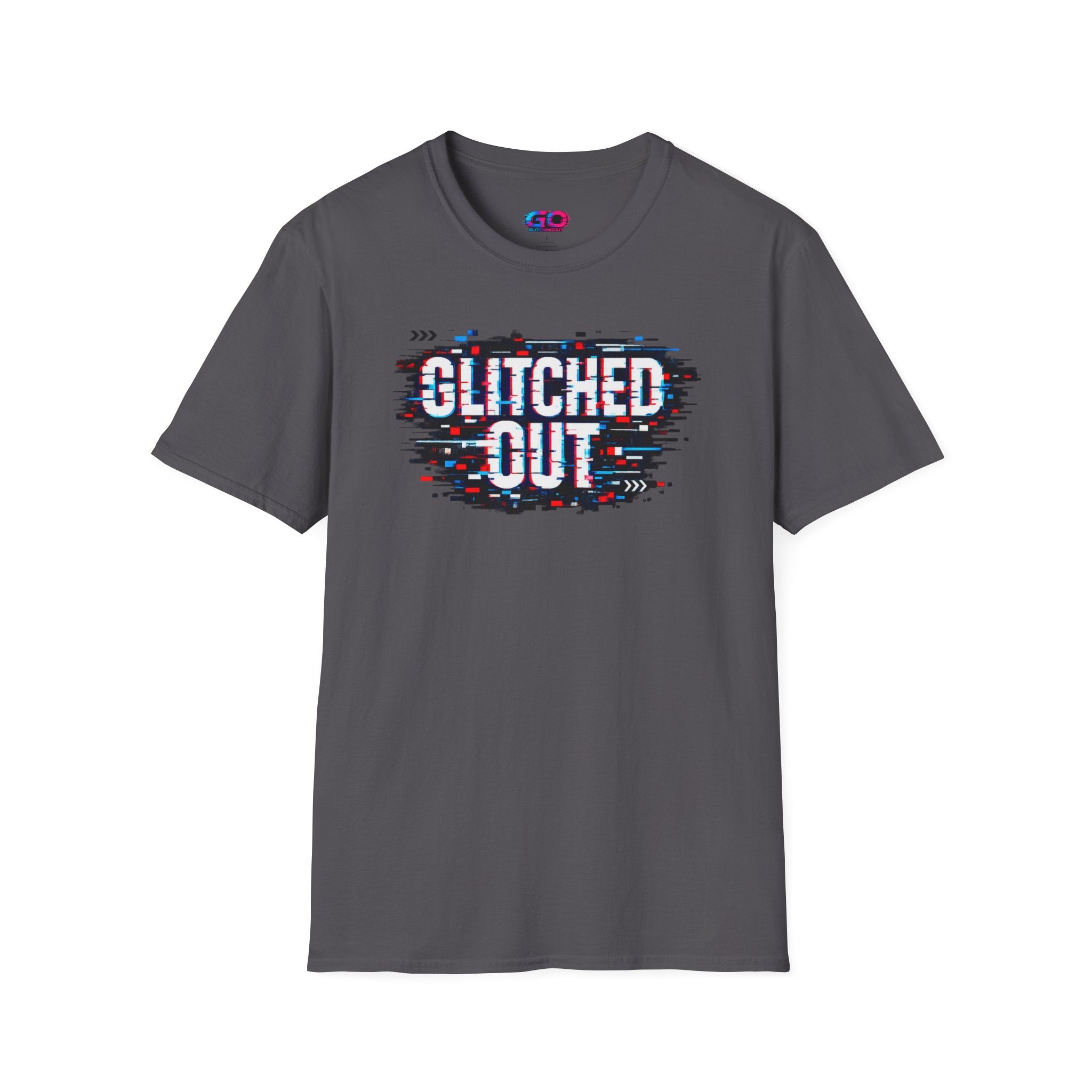 Glitched Out T-Shirt — Retro Glitch Graphic Tee