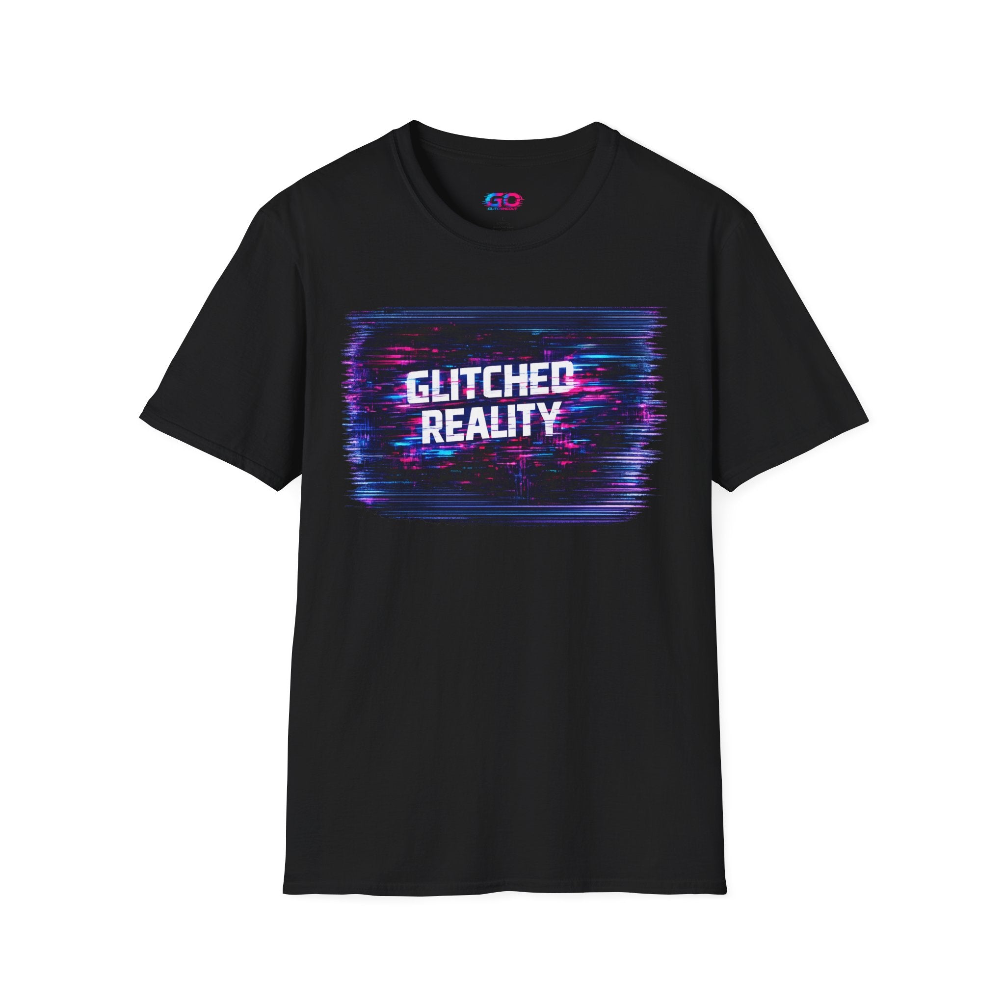Glitched Reality V2 T‑Shirt — Retro Cyberpunk Digital Distortion Tee